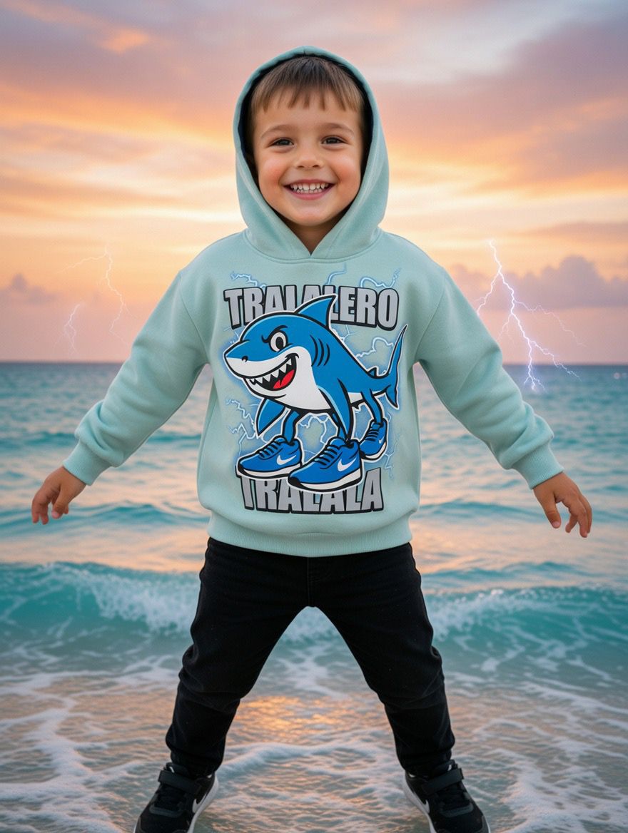 polera tralalero verde menta